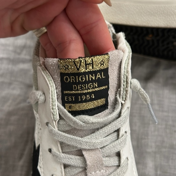 Vintage Havana Gray and White Sneakers 8 women designer shoes star gym high top - Picture 4 of 8